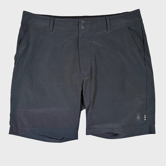 Smartwool Unlined Men's Black Athletic Running Workout Shorts Size Large - Picture 1 of 5